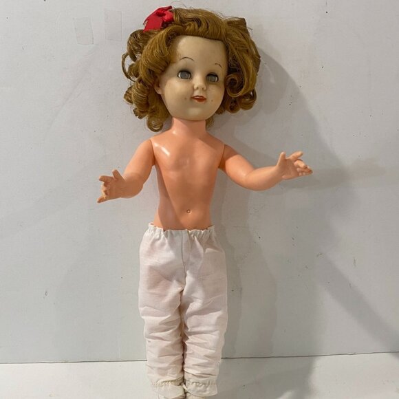 Vintage Allied Shirley Temple Doll Scottish Outfit Movable Arms Legs Sleep Eyes - Picture 10 of 12